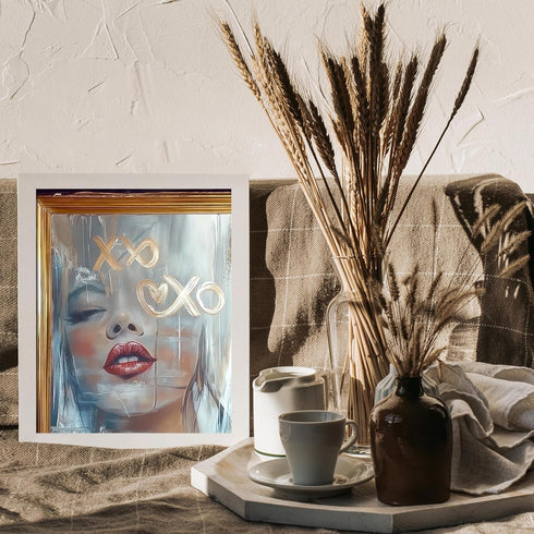 Posterizer 1 pcs-xoxo cute flirty poster-Valentine's day inspired art -3-Romantic Art-Holiday Poster Collection-Gift for Couples boyfriend girlfri...