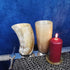 Mythrojan Original Viking Drinking Horn Mug 100% Authentic Beer Glass Set of 2, Natural Ox Horn Tumbler Norse Medieval Tankard Glass Cool Unqiue T...
