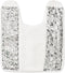 Popular Bath Sinatra Modern Bathroom Rug Classic Luxury Contour Bath Rug Stylish Bath Mat for Shower Unique Design White Contour Bath Rug...
