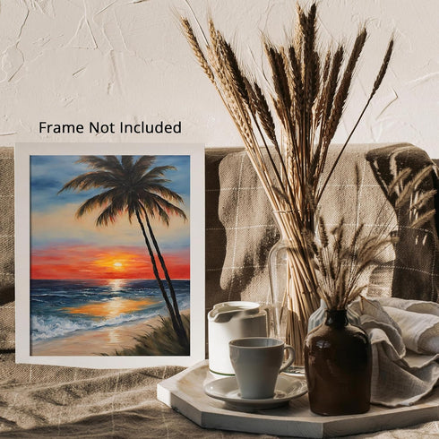 Posterizer 1 pcs- sunrise and sunset-landscape nature scene 9-Landscape & Nature Art-Floral Botanical Art- Decor for Home & Office- unframed wall ...