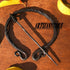 Large Twisted Penannular Brooch Cloak Pin Black...