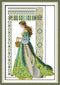 CaptainCrafts Cross Stitch Stamped Cross Stitch Kits Pre-Printed and Counted Unstamped White Cloth Embroidery Kit Needlecrafts (Summer Angel, Prep...