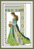CaptainCrafts Cross Stitch Stamped Cross Stitch Kits Pre-Printed and Counted Unstamped White Cloth Embroidery Kit Needlecrafts (Summer Angel, Prep...