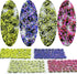 Woohome 4 Pack Miniature Colorful Flower Cluster Self Adhesive Flower Vegetation Groups Static Grass Tufts for Train Landscape Railroad Scenery Sa...