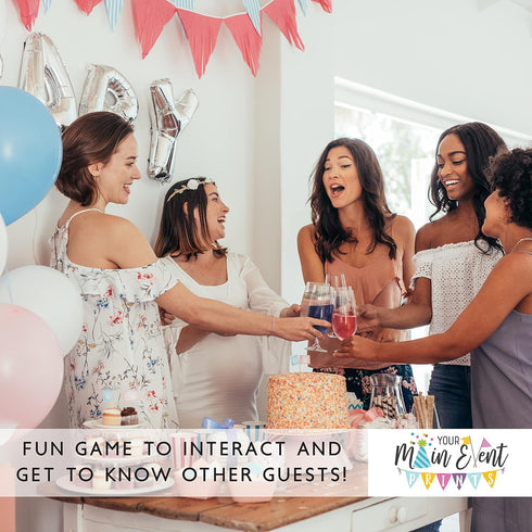 Your Main Event Prints Eucalyptus Bridal Shower Games – How Many Kisses For The Mrs, Includes 1 Stand (5x7) and 50 Guessing Cards...