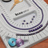 The Beadsmith Bead Board, Grey Flocked, 3 U-Shaped Channels, 6 Recessed Compartments, 9.5 x 13 inches, Design Boards for Creating Bracelets, Neckl...