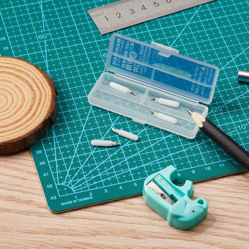 5 Pieces 360 Degree Swivel Craft Knife Rotating Replacement Blade Circle Cutting Knife Tool with Box for Vinyl Paper Foam Crafts...