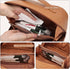 Travel Makeup Bag Large Capacity Cosmetic Bags Waterproof Toiletry Bag for Women Lay Flat PU Leather Makeup Bag with Divider and Handle Makeup Org...