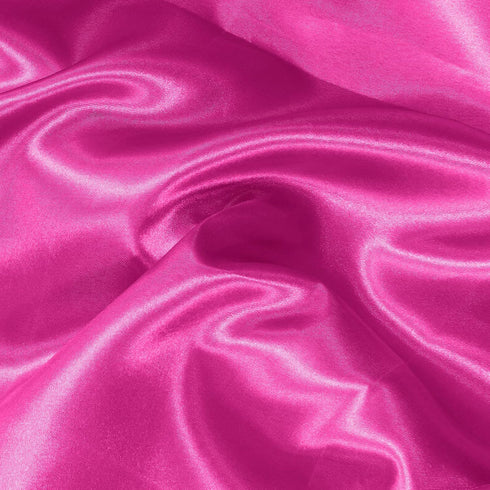 Hot Pink Satin Fabric 3 Yard, 63" Wide Shiny Silky Fabric for Dress, Shirts, table Runner, Napkin, tablecloth, Wedding Decor, DIY Crafts...