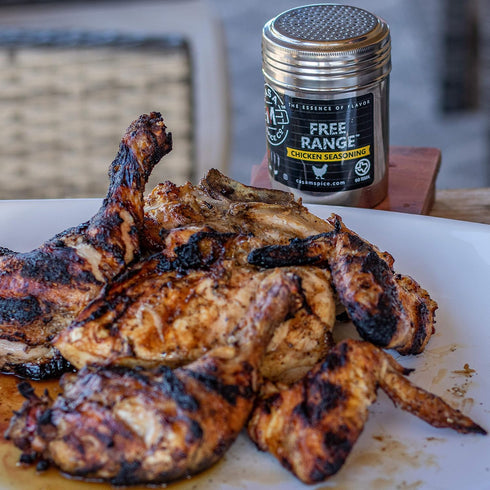Casa M Spice Co Free Range Chicken Seasoning • Low Sodium • No MSG • Gluten Free • BBQ Spices (Original, Stainless Shaker (with 1-cup seasoning))...