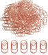 100 Pcs Love Heart Shaped Paper Clips, 0.78inch Cute Mini Paperclips for Office School Home (Rose Gold)...