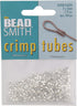 The Beadsmith Tube Crimp Beads, 2 x 2mm, 400 Pieces, Silver Color, Uniform Cylindrical Shape, No Sharp Edges, Designed to Secure The Ends of Jewel...