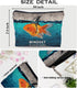 Inspirational Mindset is Everything Goldfish Shark Fin Makeup Bag Decorative Women's Cosmetic Bag Zipper Pouch Travel Toiletry,Motivational Positi...