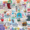 100 Pcs Natural Science Stickers Physics Chemistry Biology Experiment Vinyl Waterproof Stickers Student Laboratory Decals for Laptop Water Bottle ...
