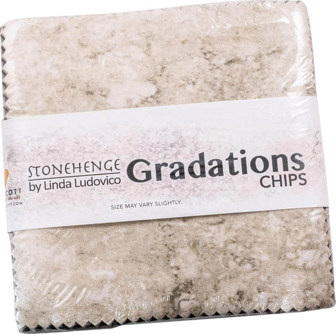 Linda Ludovico Stonehenge Gradations II Mineral Chips 42 5-inch Squares Charm Pack Northcott, CGRAD42-360, Assorted...