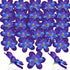100 Pieces Blue Purple Faux Orchid Flowers Halloween Flower Day of The Dead Decoration Artificial Orchids for DIY Home Wedding Table Centerpieces ...