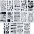Mr. Pen- Bible Journaling Stencil, 4.2 x 7 Inch, 14 Sheets, Stencil Set, Journal Stencils, Planner Stencils, Plastic Stencils, Stencils for Journa...