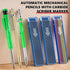 Hiboom 7 Pcs Carpenter Mechanical Pencil 2-in-1 Set with 54 Pcs Solid Refills Carbide Scriber and Deep Hole Marker Woodworking Construction Built ...