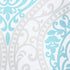 Comfort Spaces Coco Bathroom Shower Curtain Printed Damask Pattern Modern Cute Microfiber Fabric Bath Curtains, 72"x72", Teal / Grey...