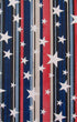 Elrene Home Fashions Patriotic Stars on Red, White, Blue and Black Wood Grain Stripes Vinyl Flannel Back Tablecloth (52" x 52" Square)...