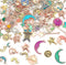 MARFOREVER 120 Pcs Mixed Sun Star Moon Charms for Jewelry Making, Celestial Charm Bracelet Charms Assorted Gold Enamel Charm Pendants for DIY Craf...