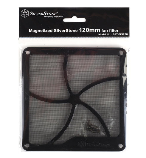 SilverStone FF122 120mm Fan Filter with Magnet, SST-FF122B...