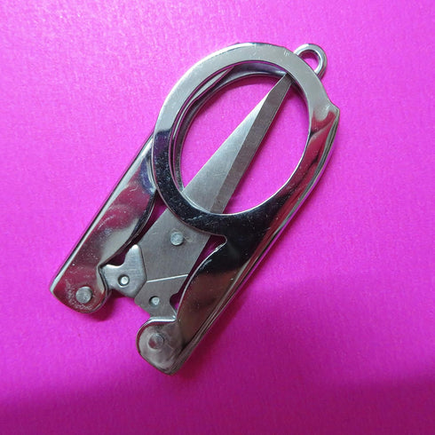 12pcs Stainless Steel Folding Pocket Portable Foldable Mini Travel Scissors Small Scissors Paper Thread Snips Craft Cutter Pointy Sewing Yarn Cutt...