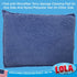 Lola Products Microfiber Terry & Nylon Net | Non-Scratch 2-Way Cleaning Sponge Scrubber | Dual Sided Nylon Net & Terry Cloth | Gently Scrubs & Wip...