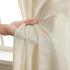 HLC.ME Abbey Faux Linen Textured Semi Sheer Privacy Light Filtering Transparent Window Grommet Floor Length Thick Curtains Drapery Panels for Offi...