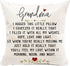 pinata Grandma Gifts from Grandchildren?Grandma Birthday Gifts?Pillow Covers Gifts from Grandkids?Pillow Cover for Grammy, Decorative for Sofa Pil...