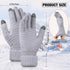 2 Pairs Women's Winter Touchscreen Gloves Warm Fleece Lined Knit Gloves Elastic Cuff Winter Texting Gloves...