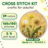 HobbyJobby Cross Stitch Kit It's time to Fly, Counted Cross Stitch Kit for Adults, Needlepoint and Embroidery Kit......