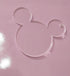 10pcs/lot Blank Clear Acrylic Mouse Head Charms, Plexiglass Laser Cut Blank Keychain Necklace DIY Accessory 1/8" Thickness (3")...