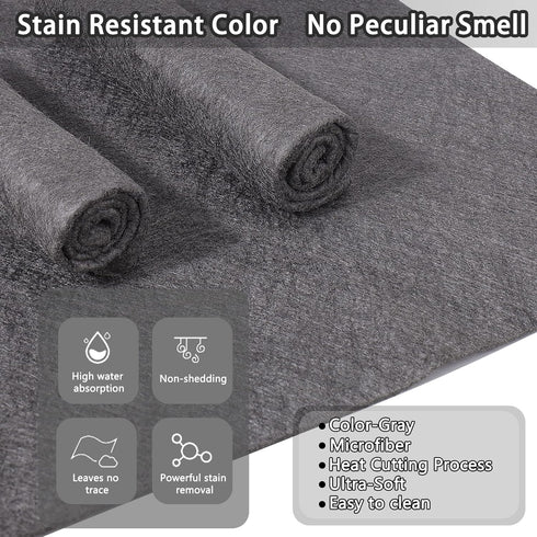 Thickened Magic Cleaning Cloth,8 Pcs Lint Free Cloth,Reusable Microfiber Cleaning Rag for Windows,Mirror,Glass,Car,Gray...