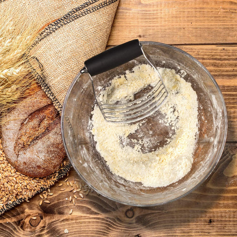 ALLTOP Pastry Shortening Blender Cutter,Stainless Steel Dough Masher for Butter, Biscuit,Baking, Kneading,Dough, Flakier and Fluffier Pie Crusts, ...