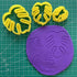 CHENRUI Set of 3 Monstera Leaf Polymer Clay Cutter Set Cookie Fondant Cutters...