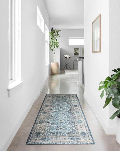 Loloi II Skye Collection SKY-03 Denim/Natural 2'-3" x 3'-9" Accent Rug...