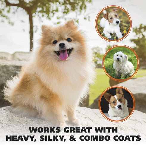 Wahl Premium Pet Double Sided Medium Pin Bristle Brush, Ergonomic Brush with Ergonomic Rubber Grips for Comfortable Brushing and Finishing Coats o...