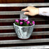 Silver Disco Wall Planters,Disco Wall Vase,Disco Plant Hanger,Disco Wall Flower Pot,Plastic Modern Hydroponic Hanging Wall Planters Vertical Syste...