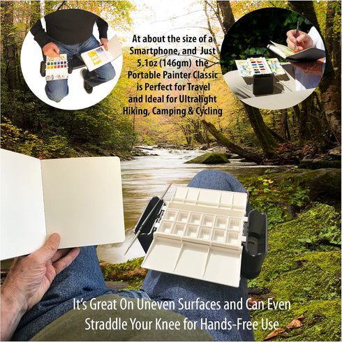 Watercolor Palette by Portable Painter - Ultralight - Travel - Pocket Size - Professional Quality...
