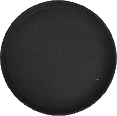 Winco TFG-14K Round Fiberglass Tray with Non-Slip Surface, 14-Inch, Black...