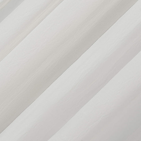 No. 918 Genevieve 2-pack 2-pack Linen Weave Sheer Semi-Sheer Grommet Curtain Panel Pair, 50" x 96", Cream...