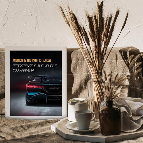 Posterizer 1 pcs-daily reminder- Ambition is the path to success-Motivational & Inspirational Art-Workplace & Office Art-Decor for Home & Office- ...