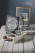 Primitives by Kathy Chalk Art Box Sign, 12 x 13.5-Inches, to The Moon/Back...
