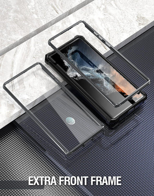 Poetic Guardian Case Compatible with Galaxy S22 Ultra 5G 6.8 inch, Built-in Screen Protector Work with Fingerprint ID, Full Body Hybrid Shockproof...