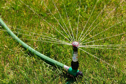 Rain Bird RVANSP Hose-End High-Efficiency Pro Rotary Sprinkler on Large Metal Spike, Hand Adjustable, 45° - 270° Pattern, 17' - 24' Spray Distance...