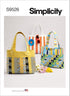 Simplicity Quilted Handbag Sewing Pattern Kit, Code S9526, One Size, Multicolor...
