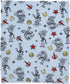 Disney Toy Story 4 Super Soft Blue, Yellow, Red Buzz Lightyear Woody Star Rocket Horse Shoe French Fiber Baby Blanket, Blue, Red, Yellow...