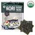 KIMNORI Sushi Nori Seaweed Sheets – 30 Full Size USDA Organic Yaki Roasted Rolls Wraps Snack 100% Natural Laver Gluten Free No MSG Non GMO Vegan K...