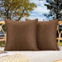 OTOSTAR Set of 2 Waterproof Outdoor Throw Pillow Covers 20x20 Inch Garden Patio Decorative Pillow Cases Square Outdoor Pillows Pillow Covers Cushi...